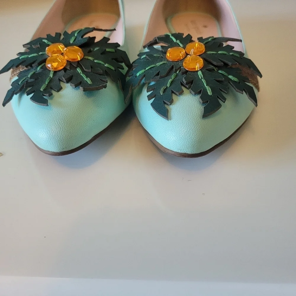 Kate Spade Evalina I Need A Vacation Flats, VGUC, Size 6.5
